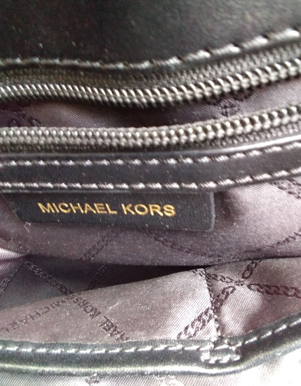 Michael Kors Beige and Black MK Logo Weaved Tote $298 - Picture 7 of 7